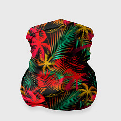 Бандана-труба Palm yellow red, цвет: 3D-принт