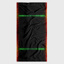 Бандана-труба Color green orange lines, цвет: 3D-принт — фото 2