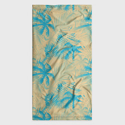Бандана-труба Palm light blue beige, цвет: 3D-принт — фото 2