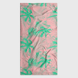 Бандана-труба Palm turquoise pink, цвет: 3D-принт — фото 2