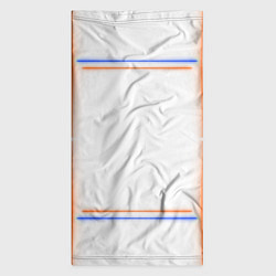 Бандана-труба Neon white orange blue, цвет: 3D-принт — фото 2