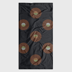 Бандана-труба Black coffee moon drops pattern, цвет: 3D-принт — фото 2
