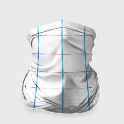 Бандана-труба Color white blue stripes, цвет: 3D-принт