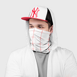 Бандана-труба Color white red crosses, цвет: 3D-принт — фото 2