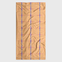 Бандана-труба Color beige blue cross, цвет: 3D-принт — фото 2