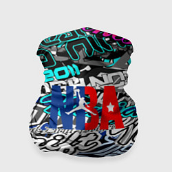 Бандана-труба NBA надписи текстура, цвет: 3D-принт