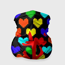 Бандана Doom love pixel pattern