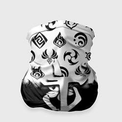Бандана Doom черно белые аниме