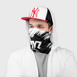 Бандана-труба Dayz белые краски лого, цвет: 3D-принт — фото 2