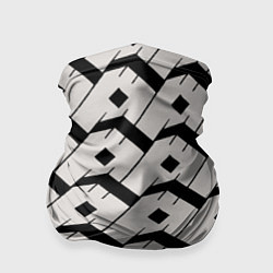 Бандана-труба Три буквы: чёрные, цвет: 3D-принт