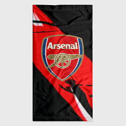 Бандана-труба Арсенал геометрия полосы краски, цвет: 3D-принт — фото 2