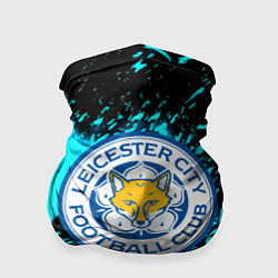 Бандана-труба Лестер сити голубые краски, цвет: 3D-принт