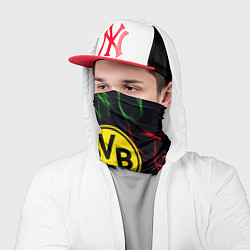 Бандана-труба Borussia flame toxic, цвет: 3D-принт — фото 2