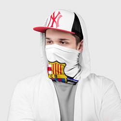 Бандана-труба Barcelona полосы текстура спорт, цвет: 3D-принт — фото 2