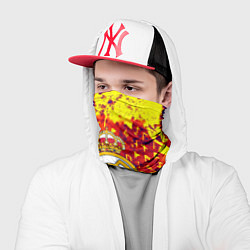 Бандана-труба Реал Мадрид символы краска, цвет: 3D-принт — фото 2