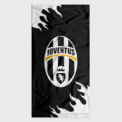 Бандана-труба Juventus белый огонь текстура, цвет: 3D-принт — фото 2