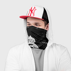 Бандана-труба Ювентус краски штрихи, цвет: 3D-принт — фото 2