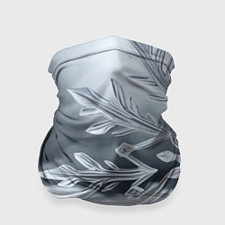 Бандана-труба Снежинка на черно белое, цвет: 3D-принт