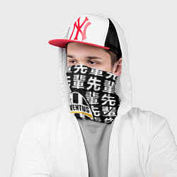 Бандана-труба Ювентус япония символы, цвет: 3D-принт — фото 2