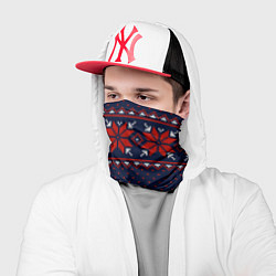 Бандана-труба Новогодний вязаный узор, цвет: 3D-принт — фото 2