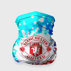Бандана-труба Манчестер Юнайтед неон, цвет: 3D-принт