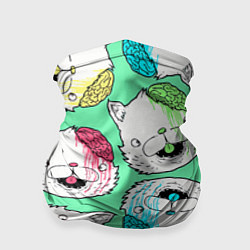 Бандана-труба Drop Dead: Kitty Heads, цвет: 3D-принт