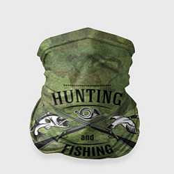 Бандана-труба Hunting & Fishing, цвет: 3D-принт