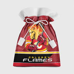 Мешок для подарков Calgary Flames, цвет: 3D-принт