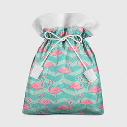 Мешок для подарков Flamingo Pattern, цвет: 3D-принт
