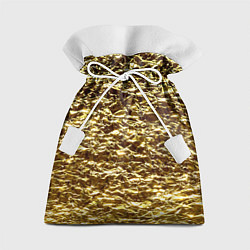 Мешок для подарков Золотой, цвет: 3D-принт
