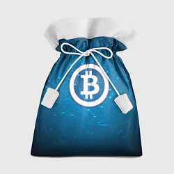 Мешок для подарков Bitcoin Blue, цвет: 3D-принт