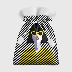 Мешок для подарков Pop art girl, цвет: 3D-принт
