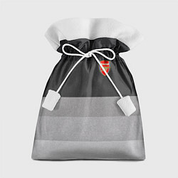 Мешок для подарков ФК Арсенал: Серый стиль, цвет: 3D-принт