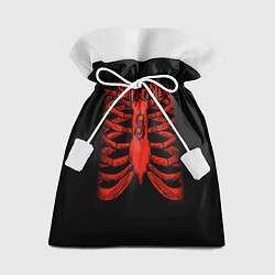 Мешок для подарков Slipknot Skeleton, цвет: 3D-принт