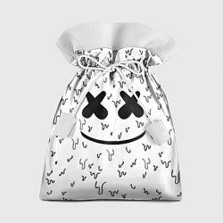 Мешок для подарков Marshmello: Liquid Face, цвет: 3D-принт