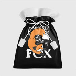 Мешок для подарков Crazy Like a Fox, цвет: 3D-принт