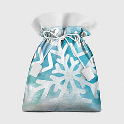 Мешок для подарков Снежная акварель, цвет: 3D-принт