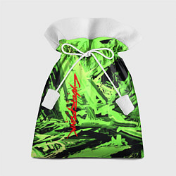 Мешок для подарков Cyberpunk 2077: Green Breaks, цвет: 3D-принт