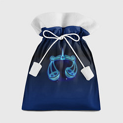 Мешок для подарков Знаки Зодиака Весы, цвет: 3D-принт
