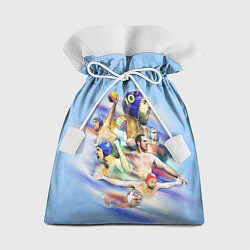 Мешок для подарков Water polo players, цвет: 3D-принт
