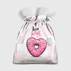 Мешок для подарков Пончик сердечко, цвет: 3D-принт
