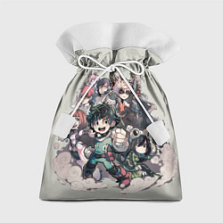 Мешок для подарков MY HERO ACADEMIA веселая команда, цвет: 3D-принт