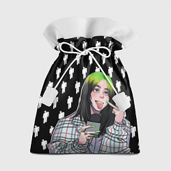 Мешок для подарков Billie Eilish, цвет: 3D-принт