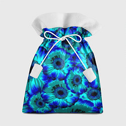 Мешок для подарков Голубые хризантемы, цвет: 3D-принт