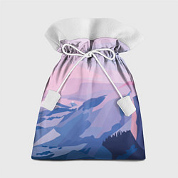 Мешок для подарков Горы, цвет: 3D-принт