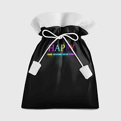 Мешок для подарков HAPPY, цвет: 3D-принт