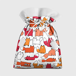 Мешок для подарков Милые лисы, цвет: 3D-принт