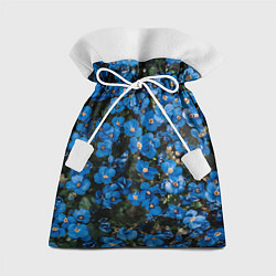 Мешок для подарков Поле синих цветов фиалки лето, цвет: 3D-принт