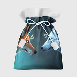 Мешок для подарков ЛИСА И ВОЛК D, цвет: 3D-принт