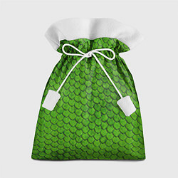 Мешок для подарков Зелёная чешуя, цвет: 3D-принт